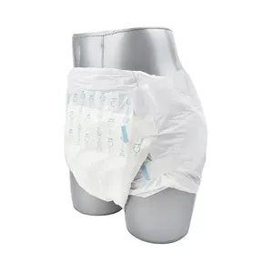 Wholesale Chinese Manufacturer OEM Service Free Samples Ultra Thick Incontinence Adult Diaper Low Price Adult Diaper Pants