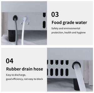 Commercial 150lb/24h pour Bullet Ice Maker Machine Lumière Automatique Intégré 220V Compresseur Moteur Noyau Bleu 50 Fourni 40 650W - Product Image 5