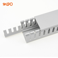 Support de gestion de câbles en PVC avec boîtier électrique extérieur KSS à faible teneur en fumée Goulotte de câbles à fente en plastique