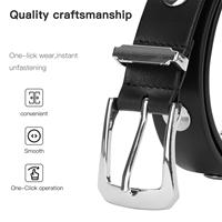 Ceinture étroite en cuir véritable pour femme, style urbain, personnalisable, avec œillets ronds argentés brillants et boucle ardillon réglable – Vente en gros