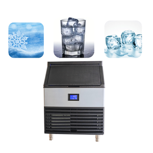 Máquina de Hielo Comercial Eléctrica de Acero Inoxidable, 100 kg/Día, Control Táctil, para Restaurantes, Autos, Uso en Exteriores y Doméstico - Product Image 3