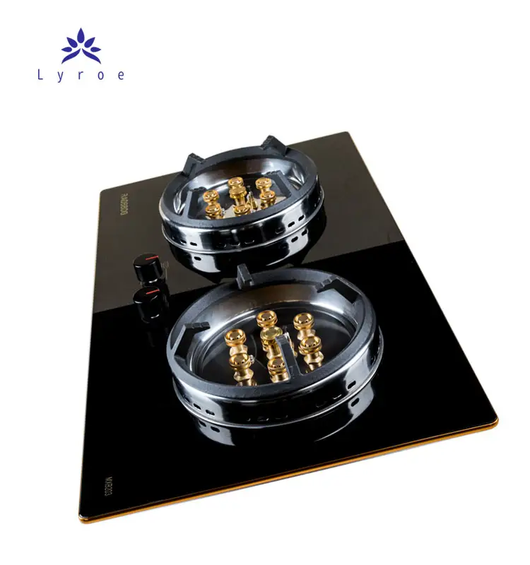 New Type Domestic Gas Cooking Appliances Double Brass Gas Burner Cooker