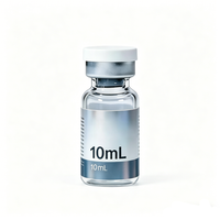 Flacons en verre personnalisés avec logo 3ml/10ml et étiquettes imprimées, bouteilles médicales OEM pour le stockage de poudre lyophilisée de peptides