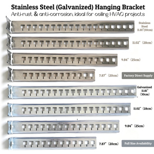 Galvanized Stainless Steel HVAC <b>Hanging</b> <b>Brackets</b> Adjustable Shelf Support for Central AC Fan Coil Unit - Product Image 2