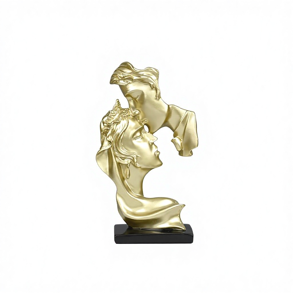 baiser d'or d'un amour profond