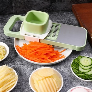 Ustensiles de cuisine en gros : Coupe-légumes multifonctionnel en acier inoxydable, râpe à pommes de terre, trancheuse à légumes ondulée - Product Image 3