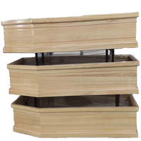 Chine Fournisseur Bois Style Australien Couvercle Plat Cercueil Pologne Bois Cercueils