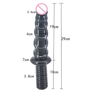 Dildo con mango FAAK de material estimulante, grande y largo, para mujeres, juguete sexual. - Product Image 2