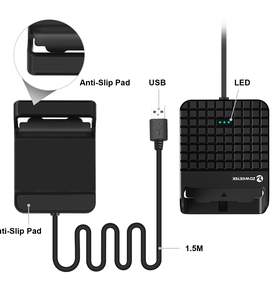 Zoweetek Duy Nhất Đầu Đọc Thẻ ISO 7816 Chip Đầu Đọc Thẻ Nhà Văn Cắm Và Chơi Di Động USB Đầu Đọc Thẻ Thông Minh Cho Máy Tính Xách Tay, Máy Tính - Product Image 4