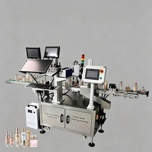 Machine de marquage laser UV double face pour l'inspection des données des produits chimiques quotidiens et le rejet des défauts, conforme à la norme Chestny Znak - Product Image 1