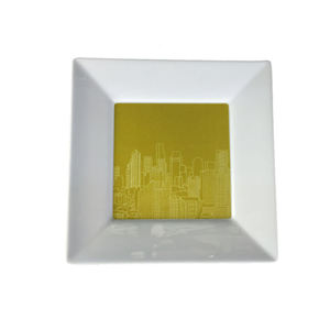 Plato de Melamina Cuadrado con Impresión Completa de Puntos Amarillos en <span class=keywords><strong>la</strong></span> Superficie, Venta al por Mayor - Product Image 5