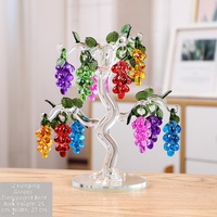 Figurine de vigne en cristal, artisanat exquis en cristal, coffret cadeau, décoration de centre de table