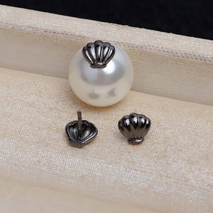 Wenchi Five S925 Argent Perle à trou traversant en forme de petite coquille, nouvelle référence 4410, matériaux semi-finis pour accessoires de bijoux DIY - Product Image 2