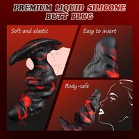 Jouet anal réaliste en silicone pour homme, stimulateur de prostate, plug anal fantaisie monstre, perles anales, stimulation réaliste