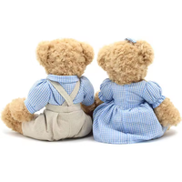 Boneka Beruang Teddy Mini Super Lembut Lucu Custom Berkualitas Tinggi dari Katun, Mainan Hewan Isi Dakron untuk Anak-anak, Hadiah Hari Valentine