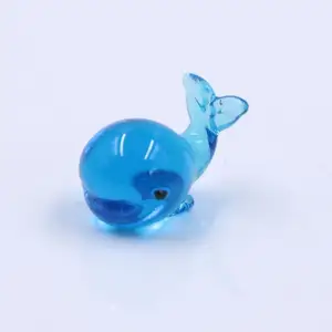 混合设计灯具Murano微型玻璃海鲸海豚鲨鱼小雕像