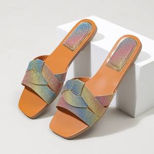 <span class=keywords><strong>Chanclas</strong></span> Planas <span class=keywords><strong>de</strong></span> Metal para Mujer, Estilo Veraniego, para la Playa - Product Image 5