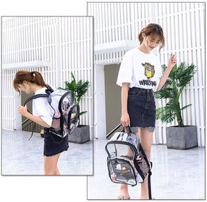 Custom Transparent School <b>Backpack</b> Women <b>Men</b> Travel <b>Backpack</b> Bag Pvc <b>Backpack</b> Kids Clear - Product Image 5