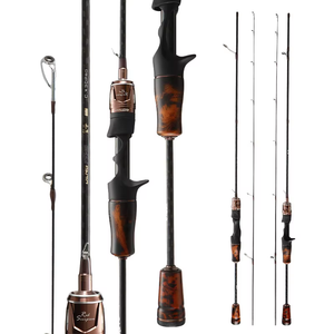 Canne à pêche de 1,4 m/1,68 m en fibre de carbone, action souple, pointe solide, pour la pêche à la truite depuis le rivage, équipement de pêche en eau profonde, spécialisée. - Product Image 4
