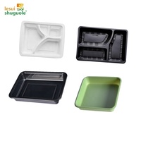Boîtes d'emballage alimentaire ovales en CPET recyclé Lesui pour gâteaux, micro-ondables, à emporter, en plastique CPET
