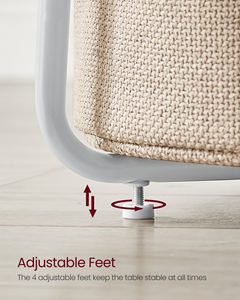 <span class=keywords><strong>VASAGLE</strong></span> petite <span class=keywords><strong>Table</strong></span> <span class=keywords><strong>basse</strong></span> moderne, <span class=keywords><strong>Table</strong></span> d'appoint <span class=keywords><strong>ronde</strong></span> avec panier en tissu pour le salon - Product Image 6