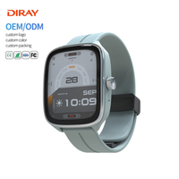 Montre de sport étanche pour homme, tracker d'activité, montre connectée robuste S7 IP68 DLDN-25120811R avec moniteur de fréquence cardiaque et SpO2