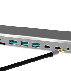 BASIX <span class=keywords><strong>Hub</strong></span> <span class=keywords><strong>USB</strong></span>-<span class=keywords><strong>C</strong></span> 14 en 1 con Adaptador de Estación de Acoplamiento para Laptop Macbook Pro, <span class=keywords><strong>Hub</strong></span> <span class=keywords><strong>USB</strong></span>-<span class=keywords><strong>C</strong></span> con Entrega de Energía para Macbook Pro - Product Image 5