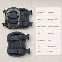 Genouillères pour le travail de pose de carrelage, genouillères robustes et respirantes avec sangles à dégagement rapide pour les installateurs de carrelage et de moquette
