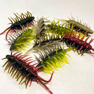 Esche Morbide Galleggianti 4.5cm/1.1g 5.8cm/1.5g Wobbler in PVC Gamberetti Artificiali in Plastica con Sale Esche per Pesci Vermi per Spigola Luccio - Product Image 1