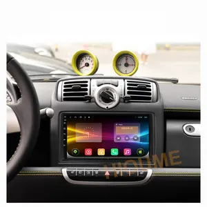 Kit multimídia automotivo com android 11, 6 + 128g, som de carro, multimídia, navegação por tocador de vídeo, gps, para mercedes benz smart fortwo 2006-2015, carplay, android auto