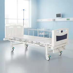 Cama de Hospital Manual Popular de 2 Manivelas en Sudamérica, Cama Médica con Estructura de Acero de Alta Resistencia y Opción de Mesa de Comedor Integrada - Product Image 3