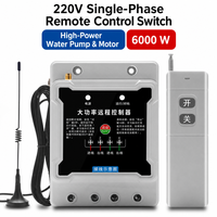 Interrupteur intelligent télécommandé monophasé haute puissance 220V 6KW pour moteur de pompe à eau