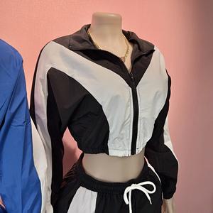 2025 sonbahar rahat kadın Set uzun kollu fermuarlı ceket + pantolon takım elbise aktif sportif eşofman iki 2 parça pantolon kıyafetler kadınlar - Product Image 4