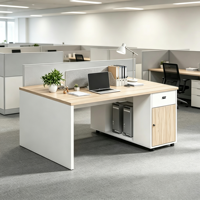 Bureau de direction de haute qualité, table de manager, design moderne modulaire, bureau en métal et en fer pour salle de réunion, réception