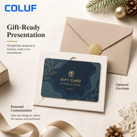 Porta Tarjetas de Regalo de Papel FSC Personalizado con Juego de Tarjetas de PVC de 0.76mm - Regalo de Membresía de Lujo con Marca Premium