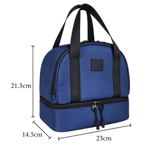 Sac isotherme imperméable en aluminium Oxford 900D avec logo personnalisé, double couche, fermeture éclair, classique, pour l'école, le pique-nique - Product Image 3