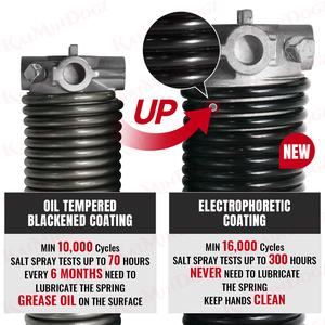 Paire d'électrophorèse de haute précision de 0.234X2 "X34" ensemble de ressorts de Torsion de porte de Garage gants de barres d'enroulement antidérapantes - Product Image 4