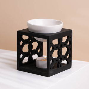 YUANWANG-Quemador De fusión De cera cerámica con marco De bambú, personalizado - Product Image 1