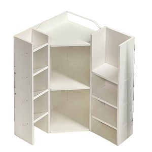 Multi Tiered Corner <b>Desktop</b> <b>Shelf</b> 3 Floors Standing Type Office Organizer For Books And Stationery - Product Image 4