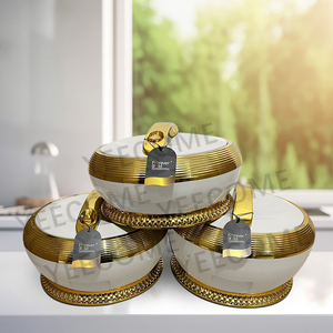 Mãi Mãi Vàng Thương Hiệu YJM-ZG-G Công Suất 4 + 5 + 6L Phong Cách Lẩu Bộ Thực Phẩm Ấm Hơn Lẩu Thực Phẩm Ấm Hơn Bộ 3 Pcs Thực Phẩm Ấm Hơn Container - Product Image 2