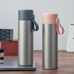 Gourde isotherme écologique en acier inoxydable 316 de 480 ml avec poignée en silicone, isolation thermique de 6 à 12 heures pour usage intérieur/extérieur, sport - Product Image 2
