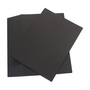 Vente en gros, feuille de papier en carton noir gris C1S C2S, carton noir Duplex