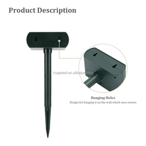Répulsif <span class=keywords><strong>solaire</strong></span> ultrasonique pour animaux, étanche, avec détecteur de mouvement et lumières clignotantes - Product Image 4