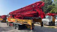 Nouvelle Arrivée 2023 Sanys Benz Chassis Peinture d'Origine Camion Pompe à Béton Diesel 6 Sections Moteur EURO 5 Émissions 62m Vertical