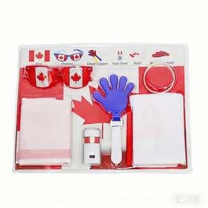 Kit de Supporter Personnalisé Coupe de Football 2026 - Ensemble Complet pour Supporters de Football avec Écharpe et Lunettes pour les Fans des États-Unis et du Canada - Product Image 4