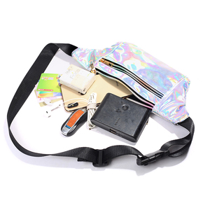 <span class=keywords><strong>Riñonera</strong></span> holográfica con purpurina a la moda, <span class=keywords><strong>riñonera</strong></span> informal brillante para festivales de viaje, Unisex, duradera, impermeable, antirrobo - Product Image 6