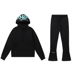 Nuova <span class=keywords><strong>Tuta</strong></span> Sportiva da Uomo in Stile Hip-hop con <span class=keywords><strong>Felpa</strong></span> <span class=keywords><strong>e</strong></span> Pantaloni in Pile Stampati Personalizzati, Casual <span class=keywords><strong>e</strong></span> di Tendenza - Product Image 1