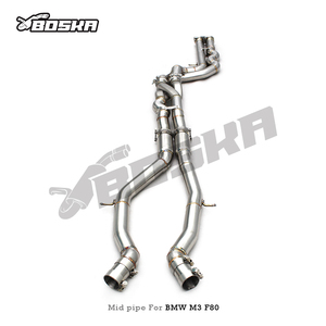 Tuyau intermédiaire égal en longueur en acier inoxydable SS304 sur mesure pour système d'échappement BMW M3 M4 F80 F82 3.0T 2015-2019 - Product Image 3