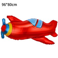 Vente en gros Ballons d'avion de ligne en aluminium de dessin animé Ballons d'avion en aluminium pour décorations de fête d'anniversaire d'enfants