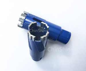 Trung Quốc Nhà sản xuất bạc Hàn 38 Mét lõi Bit khoan Turbo phân khúc khô Kim Cương lõi khoan bit cho đá granit đá cẩm thạch - Product Image 4